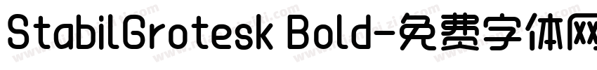 StabilGrotesk Bold字体转换